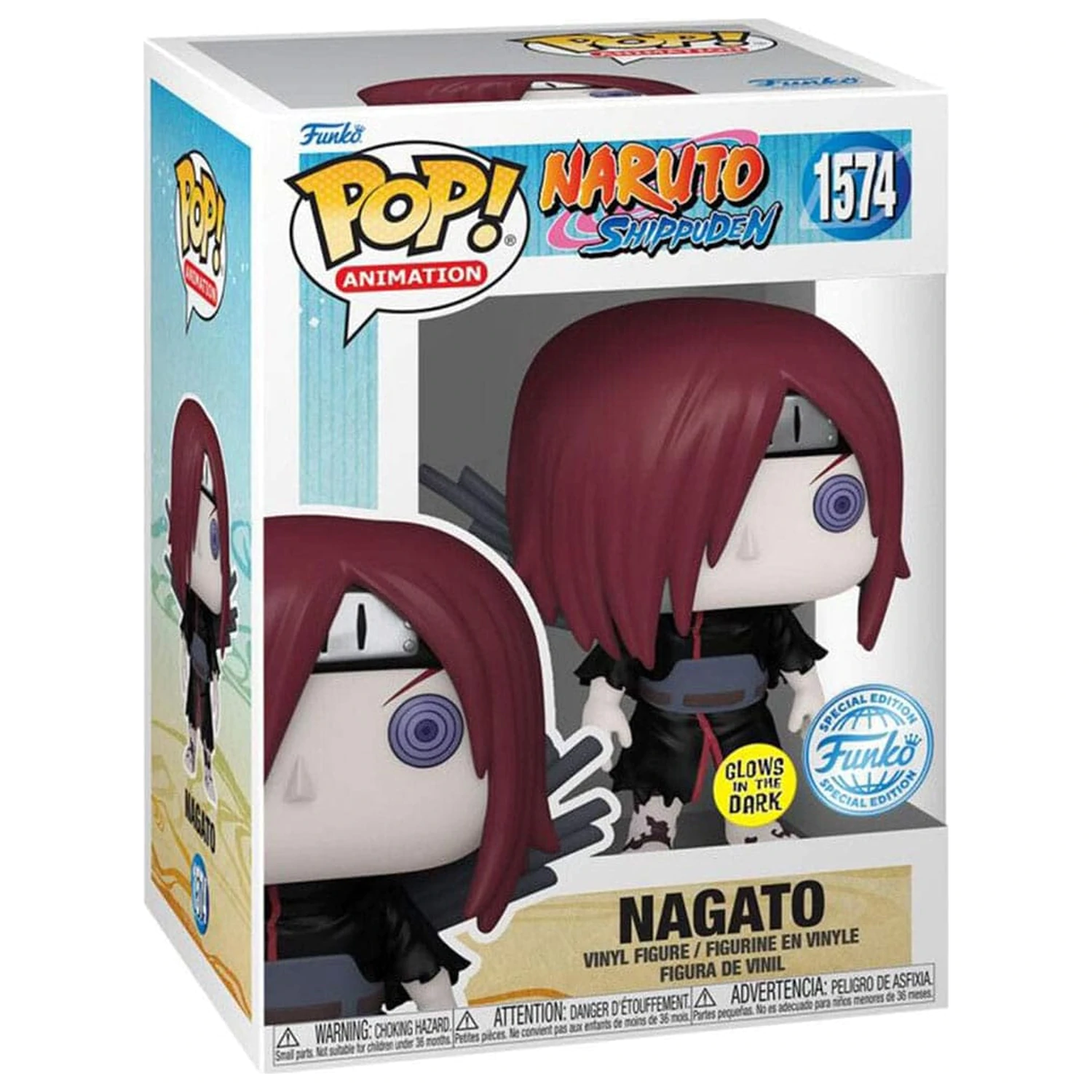 Naruto Funko POP Animation Figura de vinil Nagato Glow in the Dark Versiune Exclusiva 9 cm poza produsului