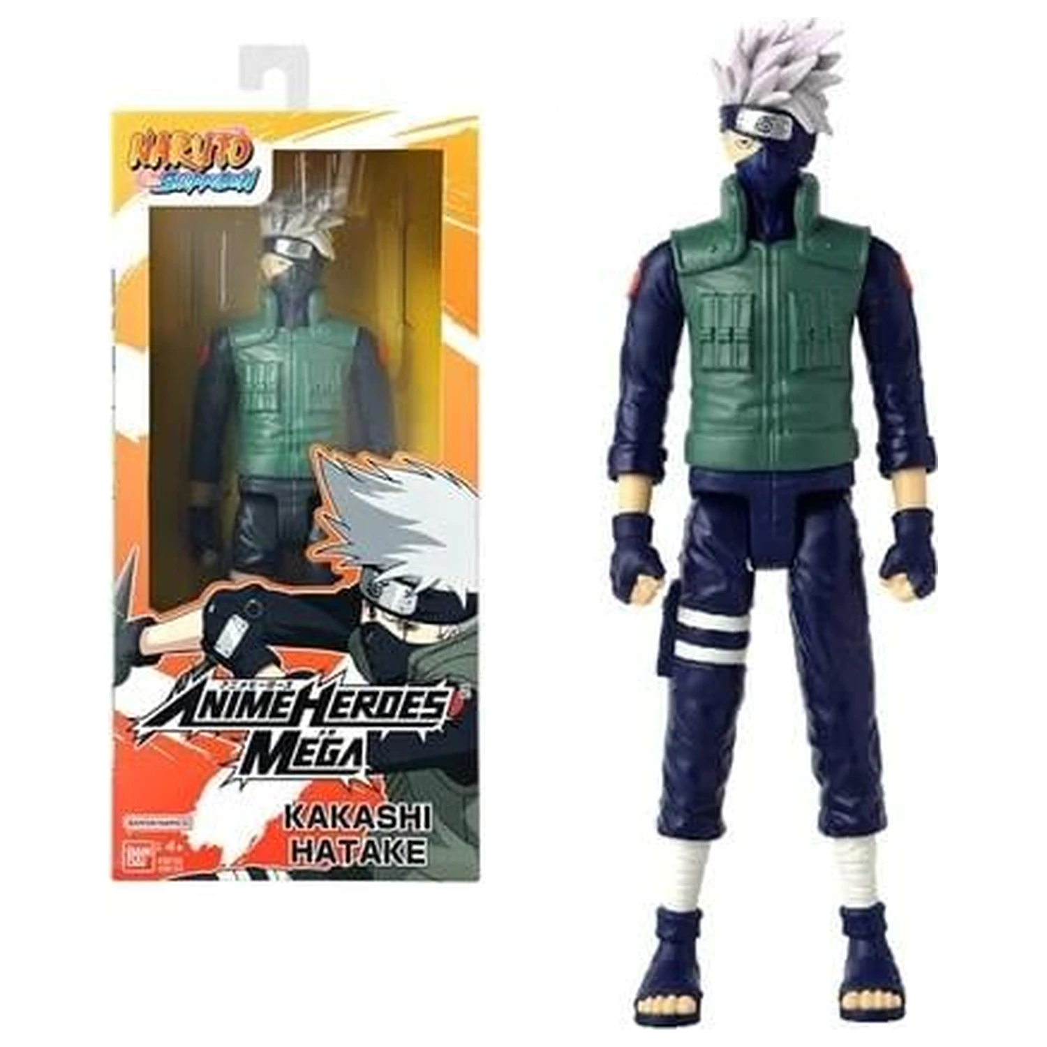 NARUTO Kakashi Anime Heroes Mega Figurina 30cm poza produsului
