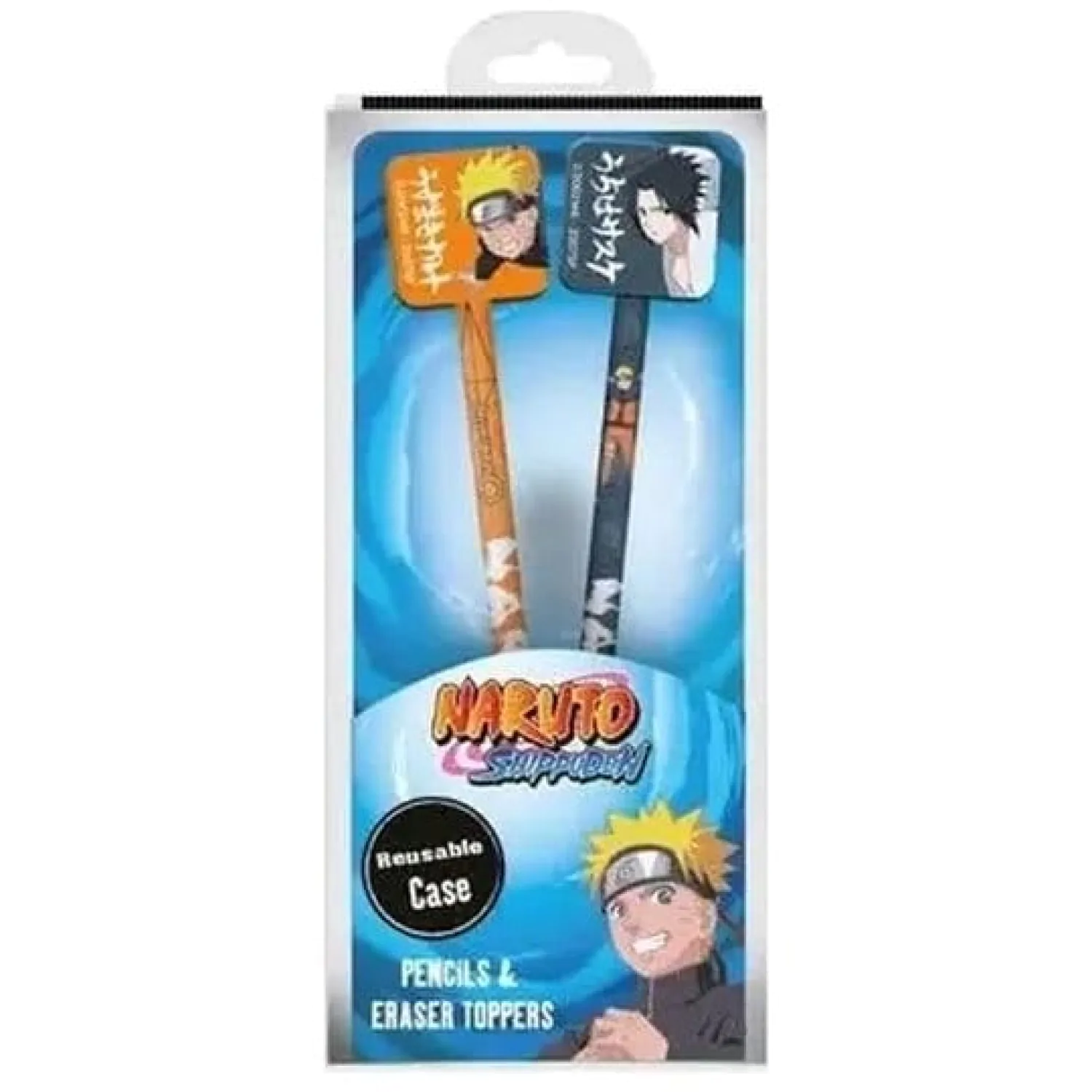 Creioane Naruto cu toppere Naruto & Sasuke poza produsului