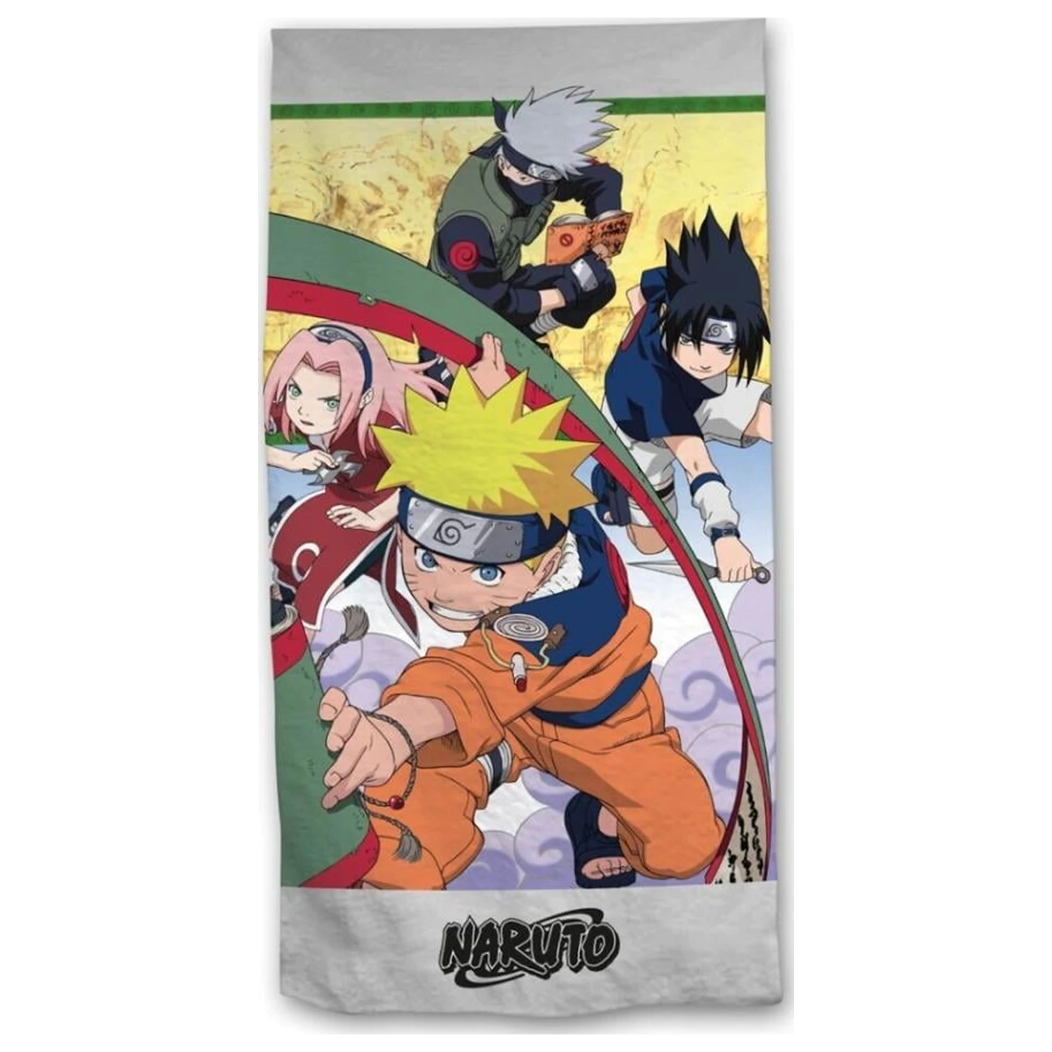 Naruto Naruto, Sasuke, Sakura & Kakashi prosop de plaja 90x170cm poza produsului