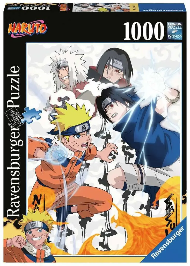 Naruto Puzzle tip Jigsaw Naruto vs. Sasuke (1000 piese) poza produsului