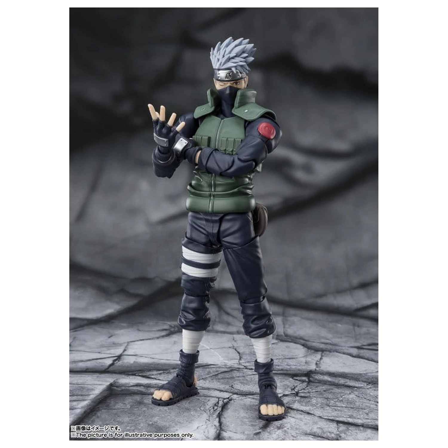 Naruto S.H.Figuarts Figurina de actiune Kakashi Hatake -The famed Sharingan Hero- 16 cm poza produsului
