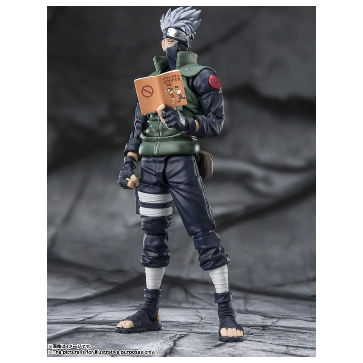 Naruto S.H.Figuarts Figurina de actiune Kakashi Hatake -The famed Sharingan Hero- 16 cm poza produsului