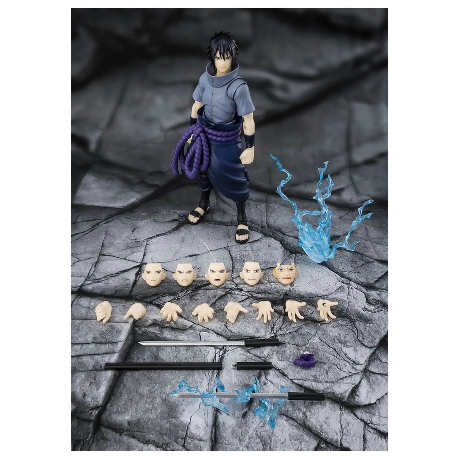 Naruto S.H.Figuarts Figurina de actiune Sasuke Uchiha Solitary Shinobi 15 cm poza produsului