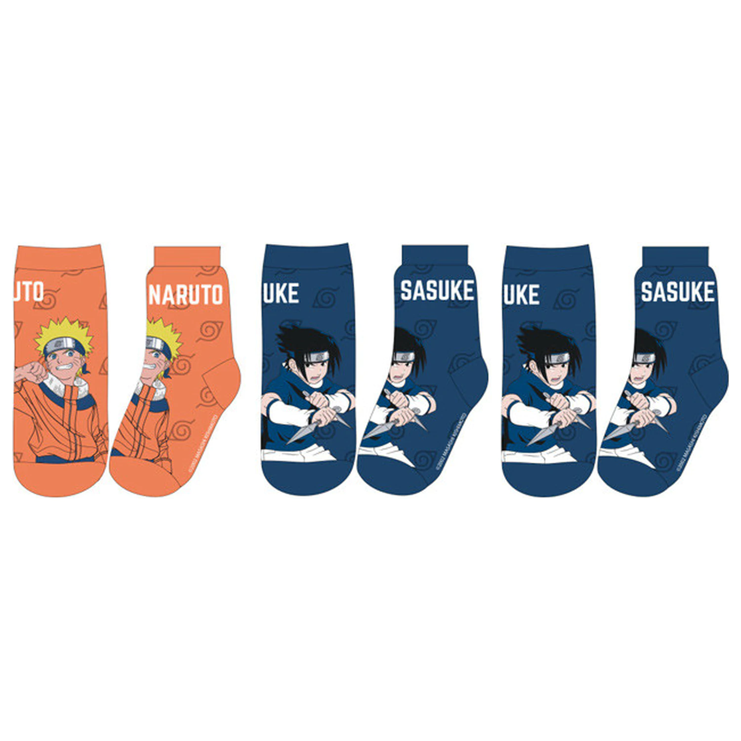 Sosete pentru copii Naruto Sasuke 23/26 poza produsului