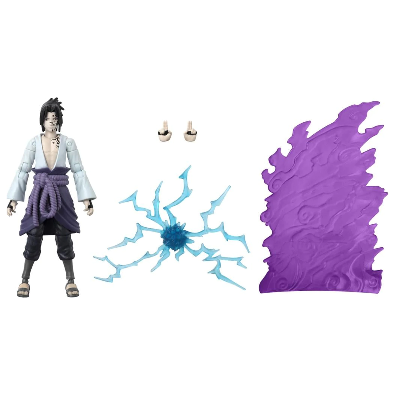 NARUTO Sasuke with transf. effect Figura Anime Heroes Beyond 17cm poza produsului