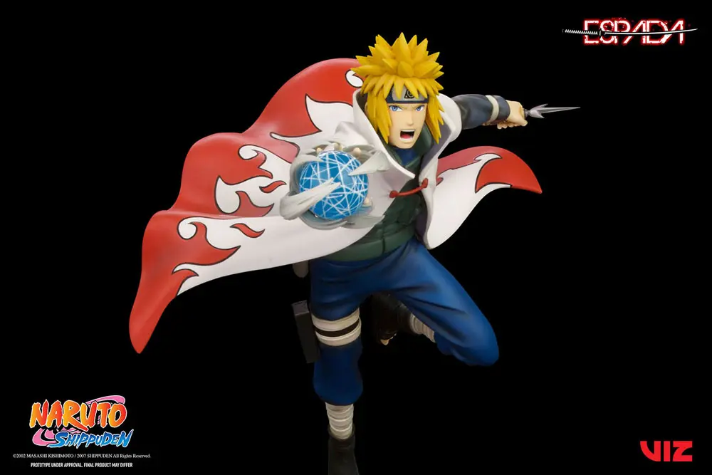 Naruto Shippuden Statuie PVC 1/8 Minato Namikaze Vs Vulpe cu Nouă Cozi 41 cm poza produsului