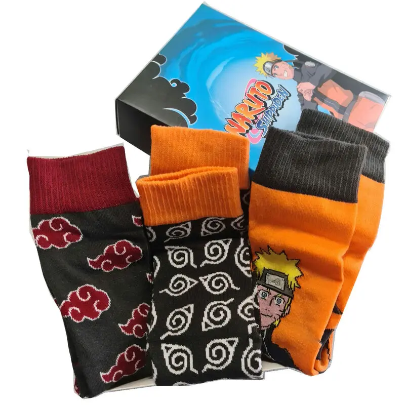 Naruto Shippuden pachet asortat 3 șosete adult poza produsului