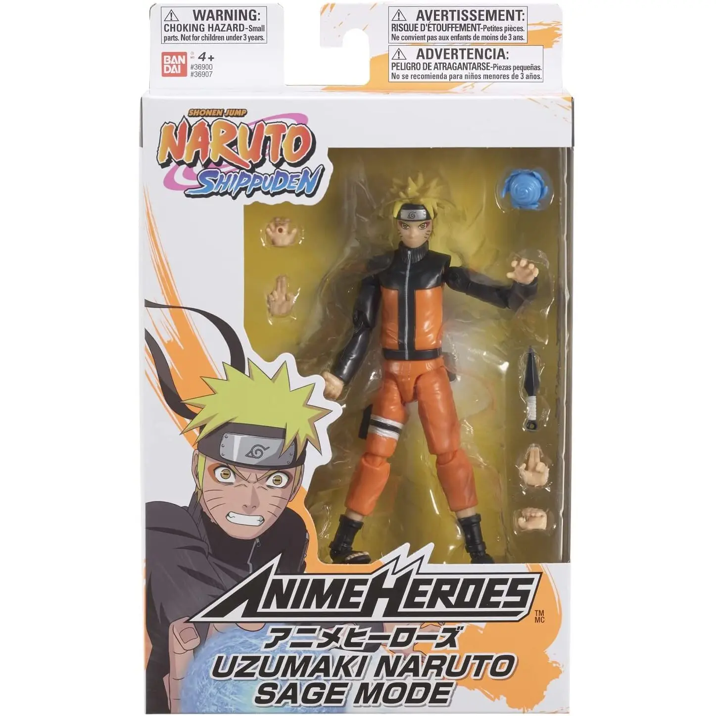 Naruto Shippuden Anime Heroes Naruto Uzamaki Saga Mode figura 15cm poza produsului