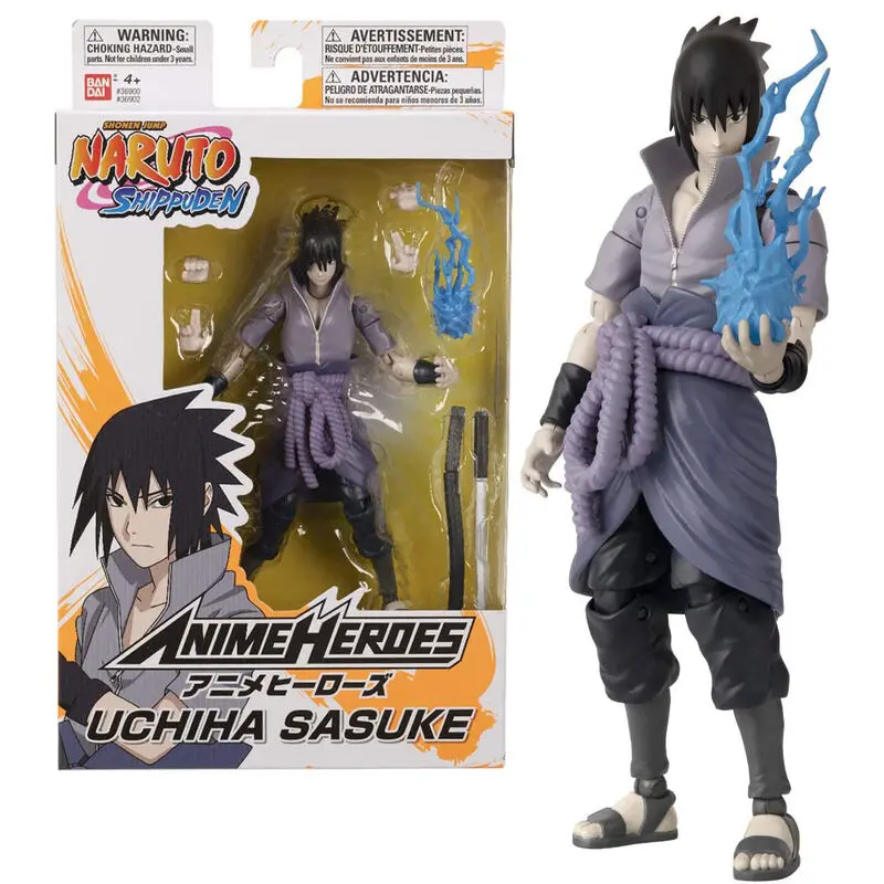 Figurina Naruto Shippuden Anime Heroes Uchiha Sasuke 15 cm poza produsului