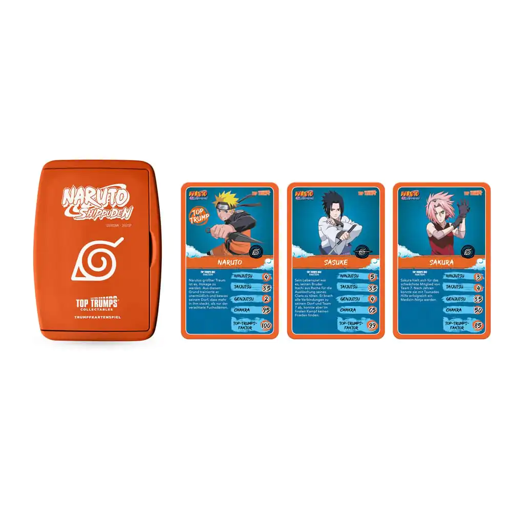 Naruto Shippuden Joc de Cărți de Colecție Top Trumps Quiz Anime de Colecție *Versiune Germană* poza produsului