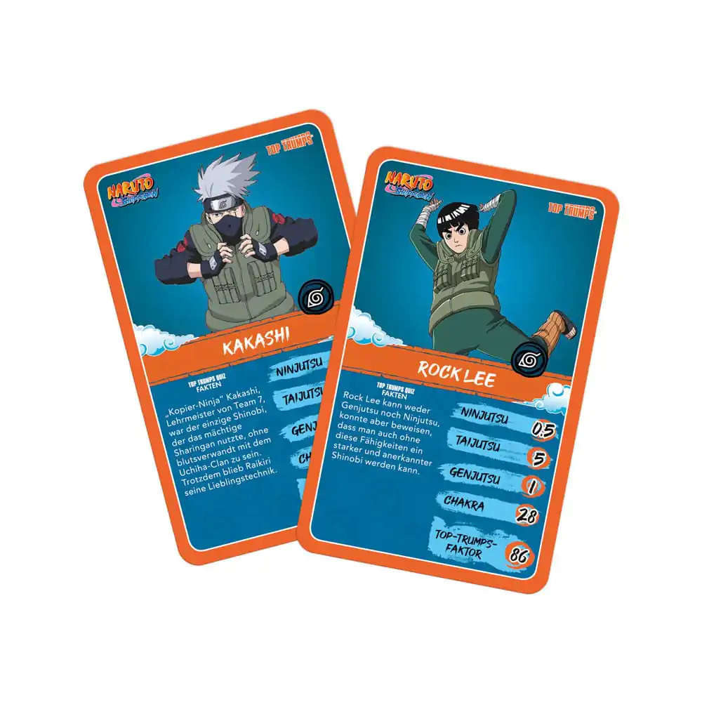 Naruto Shippuden Joc de Cărți de Colecție Top Trumps Quiz Anime de Colecție *Versiune Germană* poza produsului