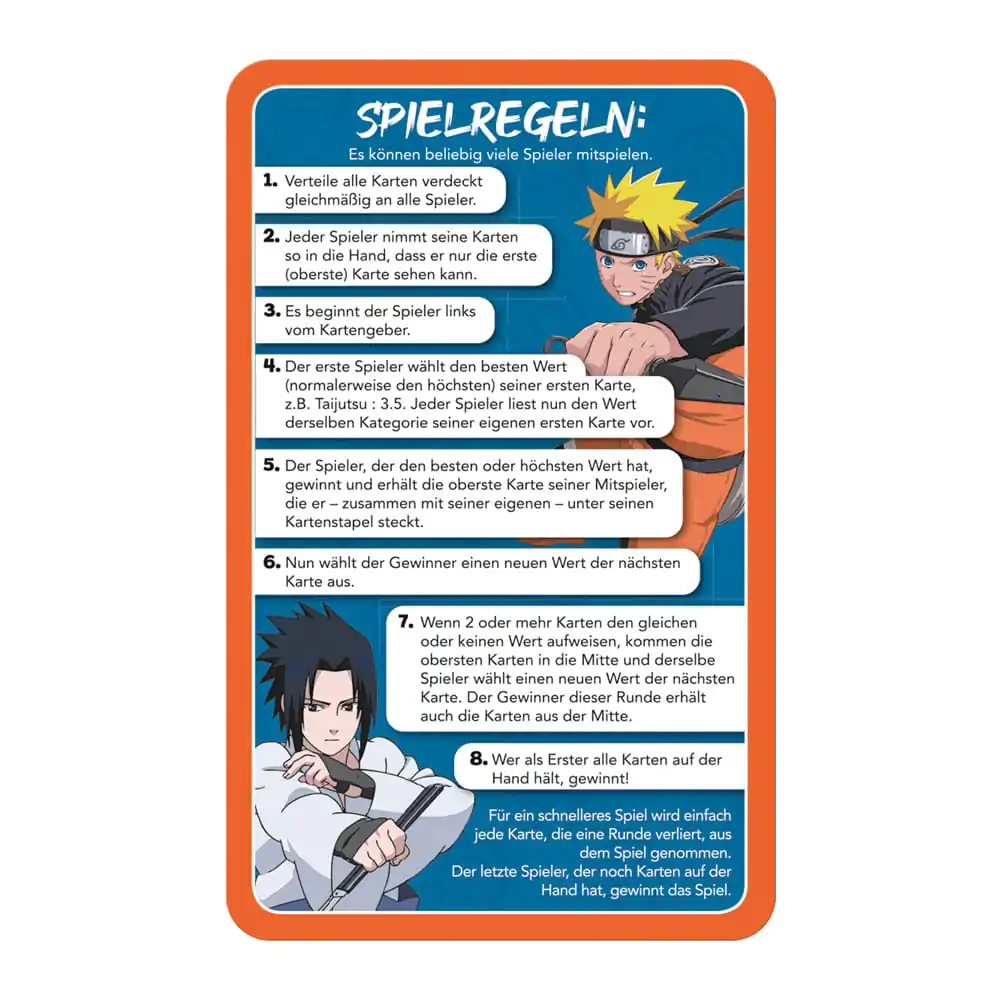 Naruto Shippuden Joc de Cărți de Colecție Top Trumps Quiz Anime de Colecție *Versiune Germană* poza produsului