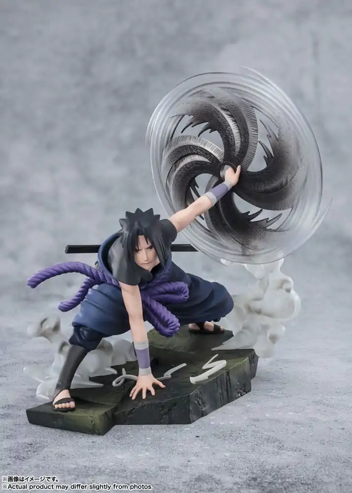 Naruto Shippuden FiguartsZERO Extra Battle Statuie PVC Sasuke Uchiha -The Light & Dark of the Mangekyo Sharingan- 20 cm poza produsului