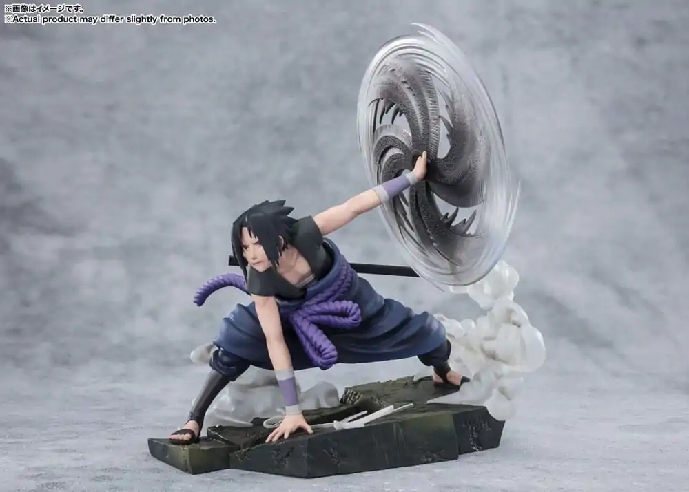 Naruto Shippuden FiguartsZERO Extra Battle Statuie PVC Sasuke Uchiha -The Light & Dark of the Mangekyo Sharingan- 20 cm poza produsului