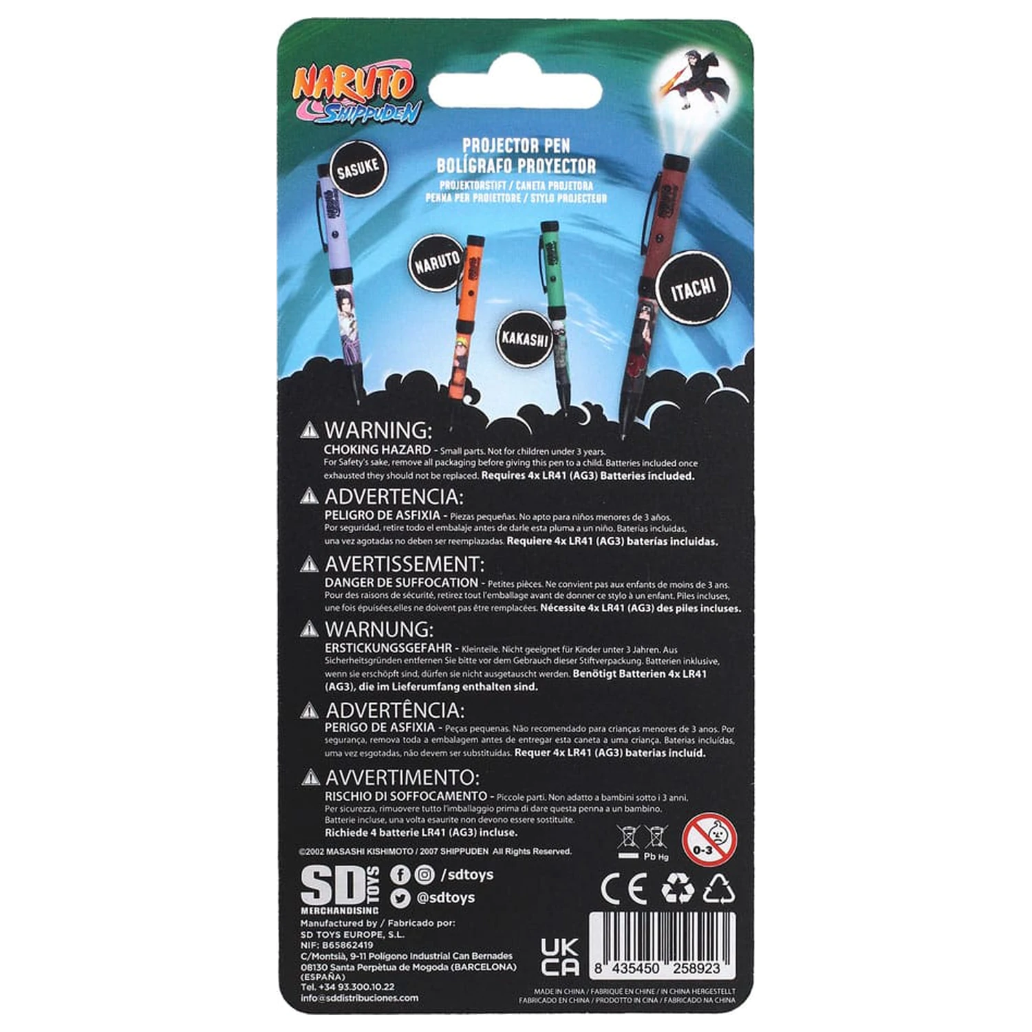 Naruto Shippuden Stilou cu proiector luminos Itachi poza produsului