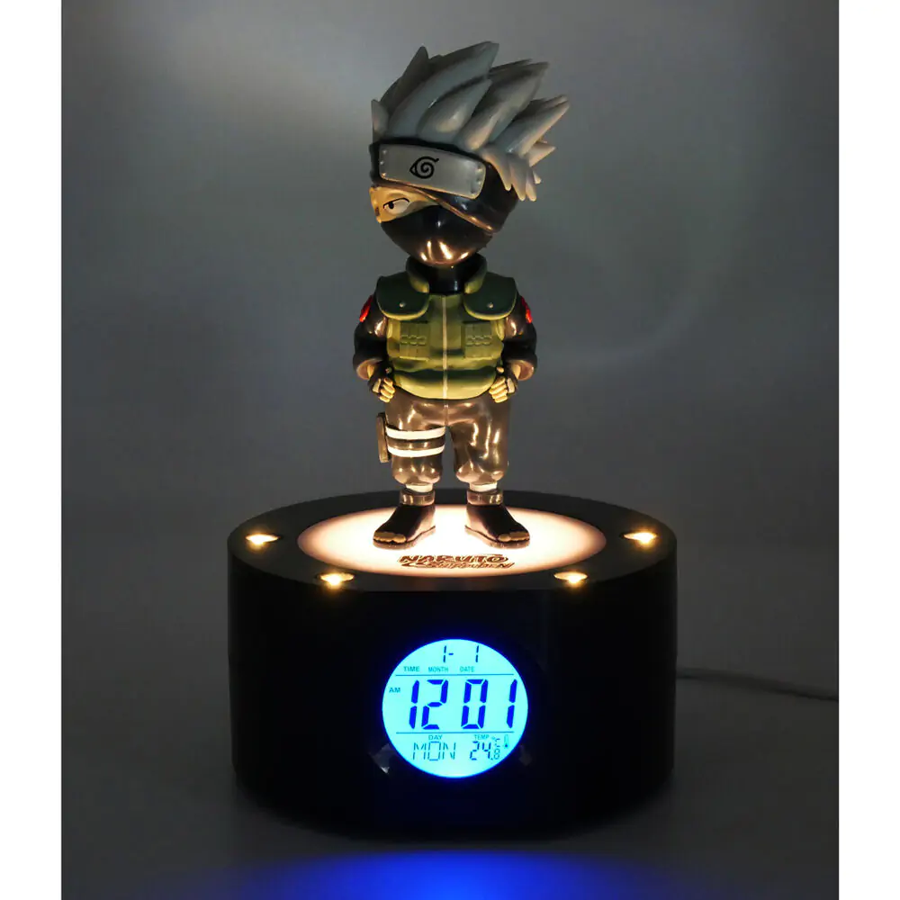 Ceas deșteptător Naruto Shippuden cu lumină Kakashi 18 cm poza produsului