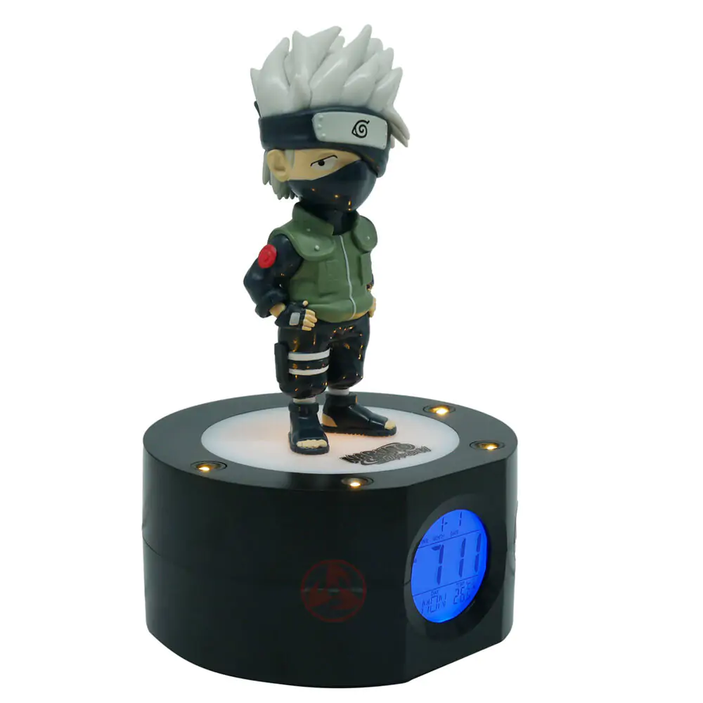 Ceas deșteptător Naruto Shippuden cu lumină Kakashi 18 cm poza produsului