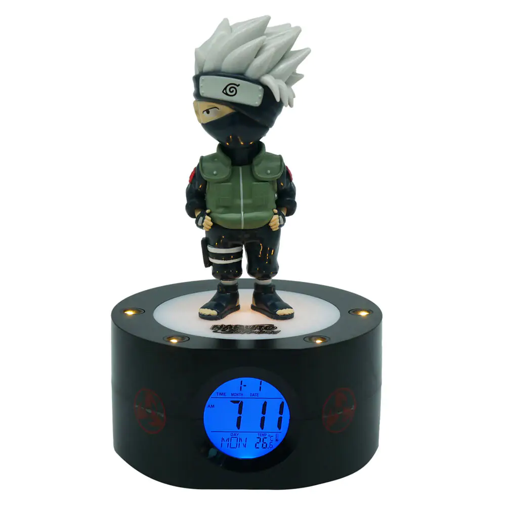 Ceas deșteptător Naruto Shippuden cu lumină Kakashi 18 cm poza produsului