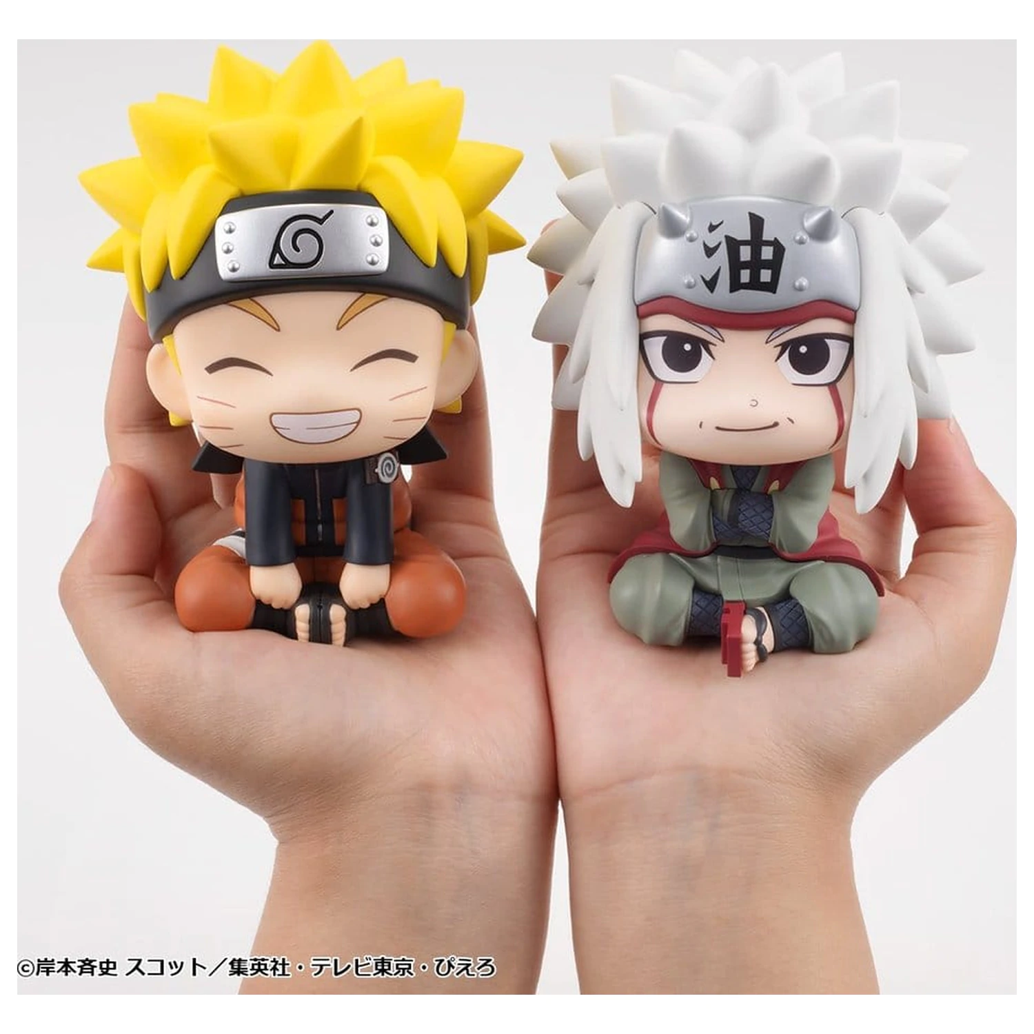 Naruto Shippuden Look Up PVC Figurine Pachet 2 Naruto Uzumaki Smile Ver. & Jiraiya 11 cm (cu cadou) poza produsului