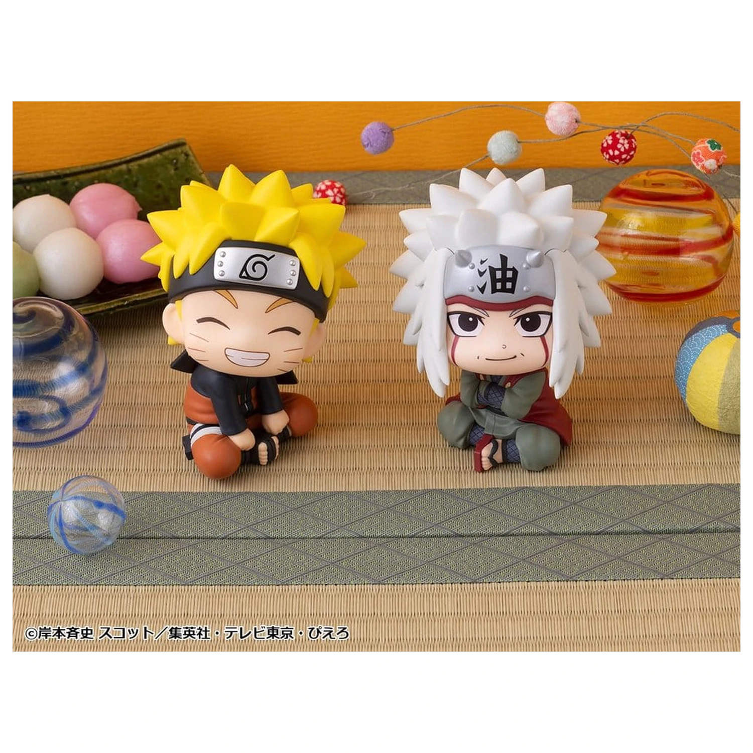 Naruto Shippuden Look Up PVC Figurine Pachet 2 Naruto Uzumaki Smile Ver. & Jiraiya 11 cm (cu cadou) poza produsului