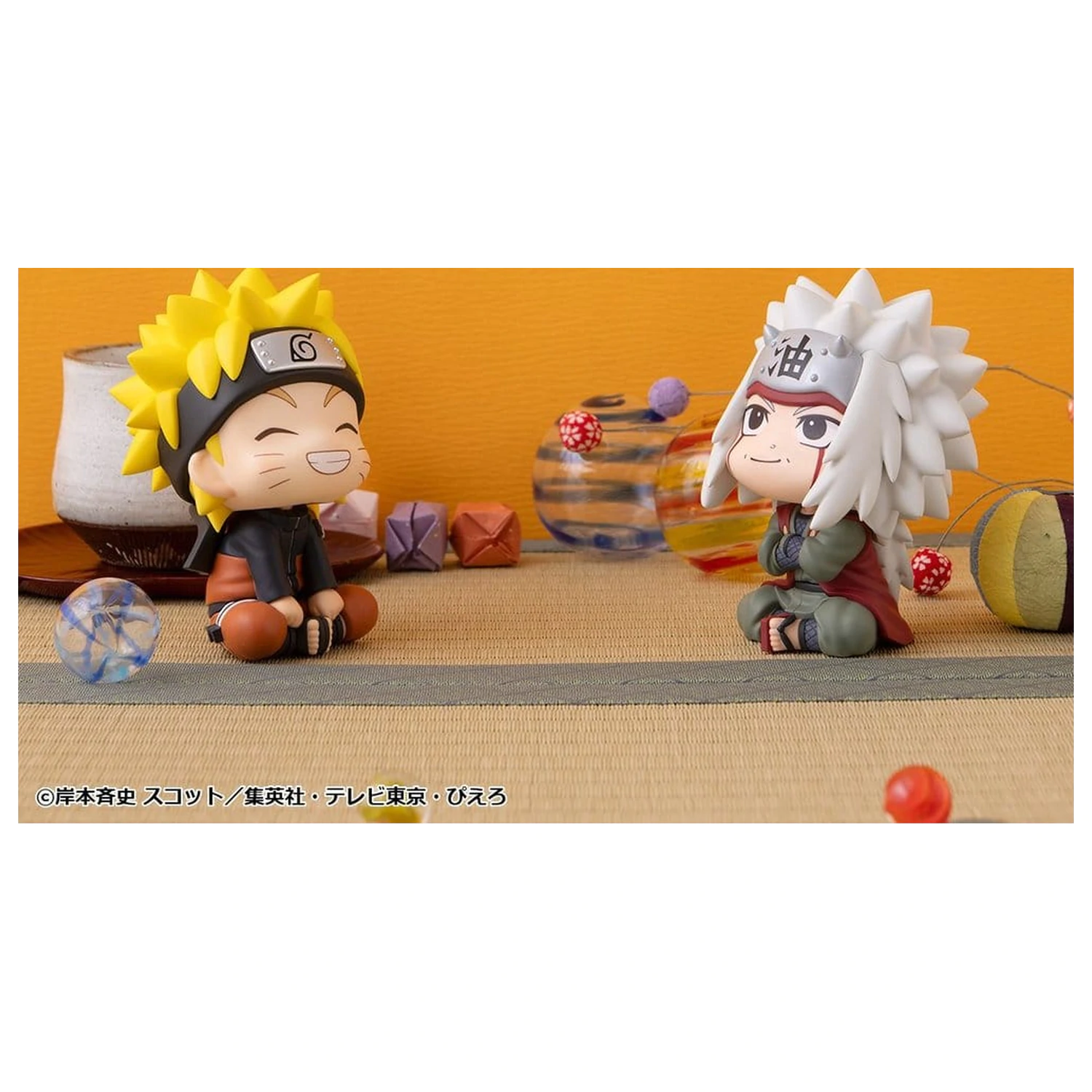 Naruto Shippuden Look Up PVC Figurine Pachet 2 Naruto Uzumaki Smile Ver. & Jiraiya 11 cm (cu cadou) poza produsului