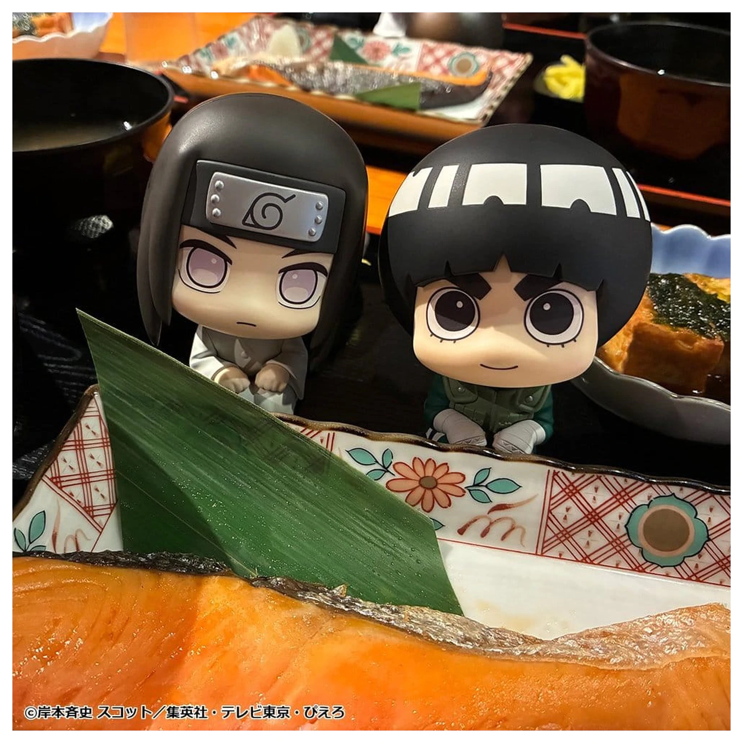 Naruto Shippuden Look Up PVC Figurine Pachet 2 bucati Rock Lee & Neji Hyuga 11 cm (cu cadou) poza produsului