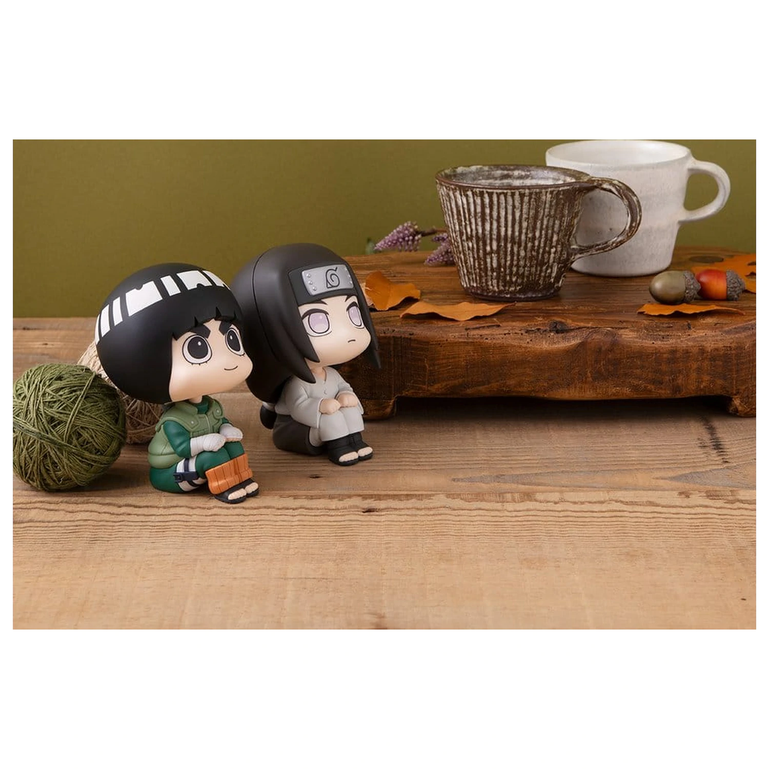 Naruto Shippuden Look Up PVC Figurine Pachet 2 bucati Rock Lee & Neji Hyuga 11 cm (cu cadou) poza produsului