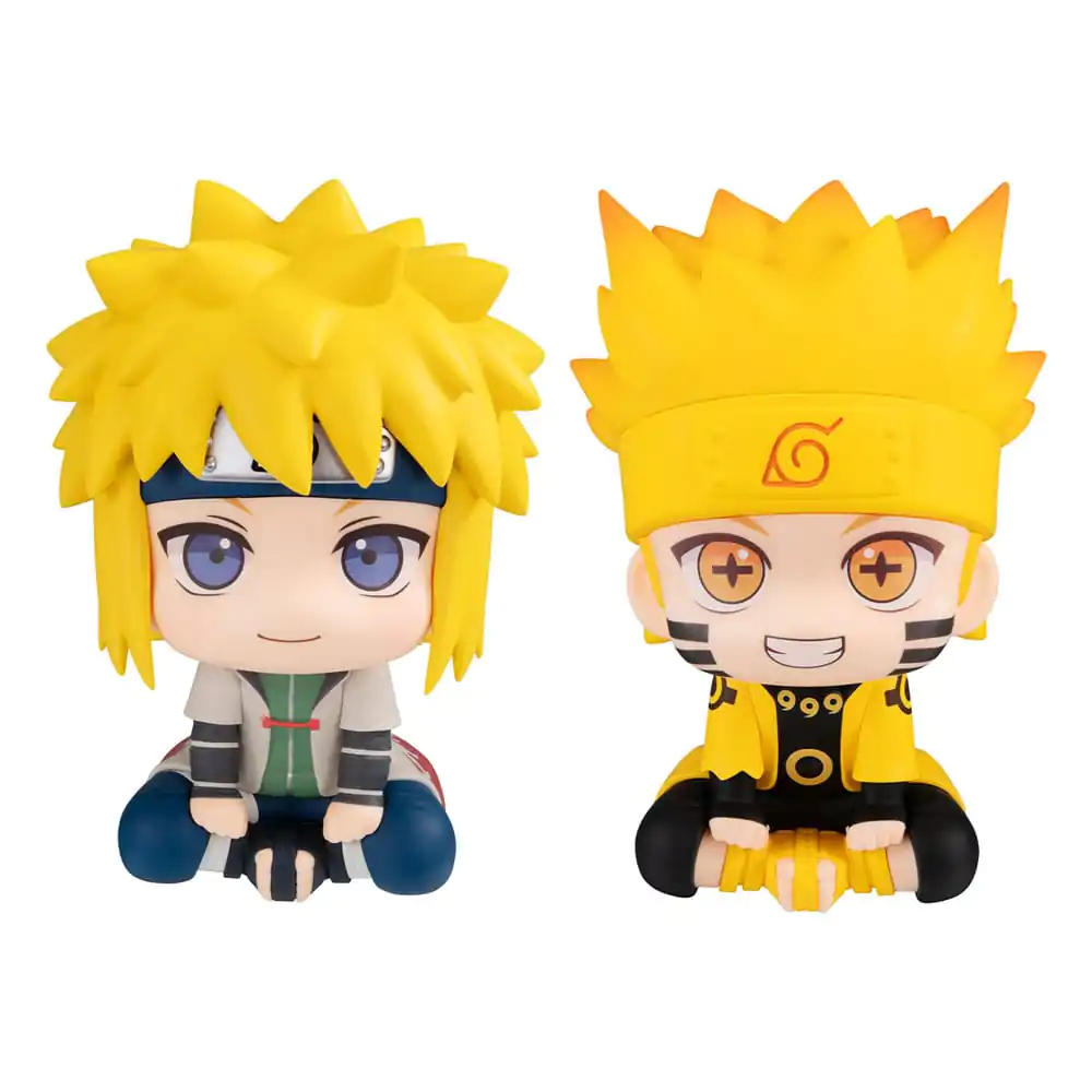 Figurină PVC Naruto Shippuden Look Up Naruto Uzumaki Six Paths Sage Mode & Minato Namikaze 11 cm (cu cadou) poza produsului