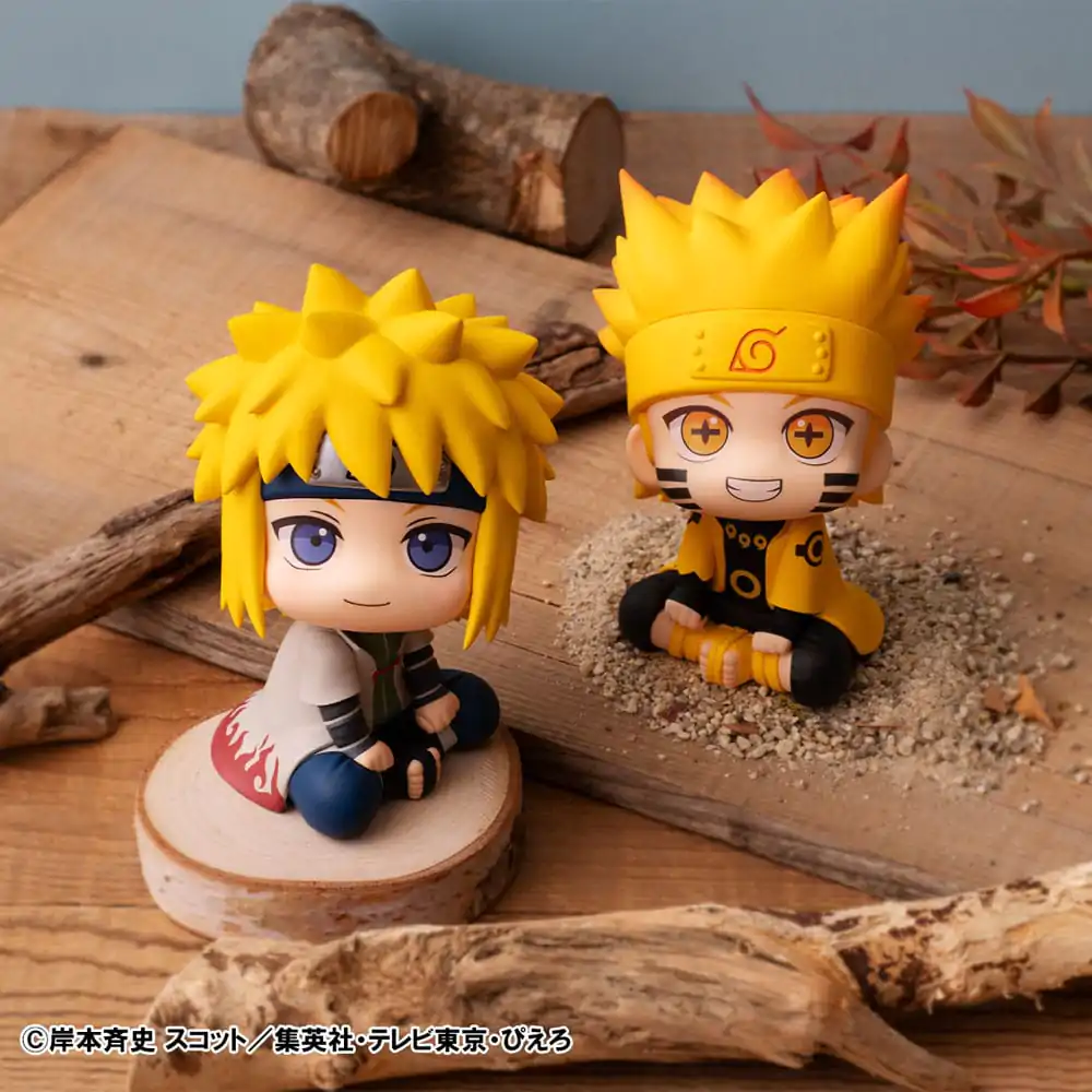 Figurină PVC Naruto Shippuden Look Up Naruto Uzumaki Six Paths Sage Mode & Minato Namikaze 11 cm (cu cadou) poza produsului