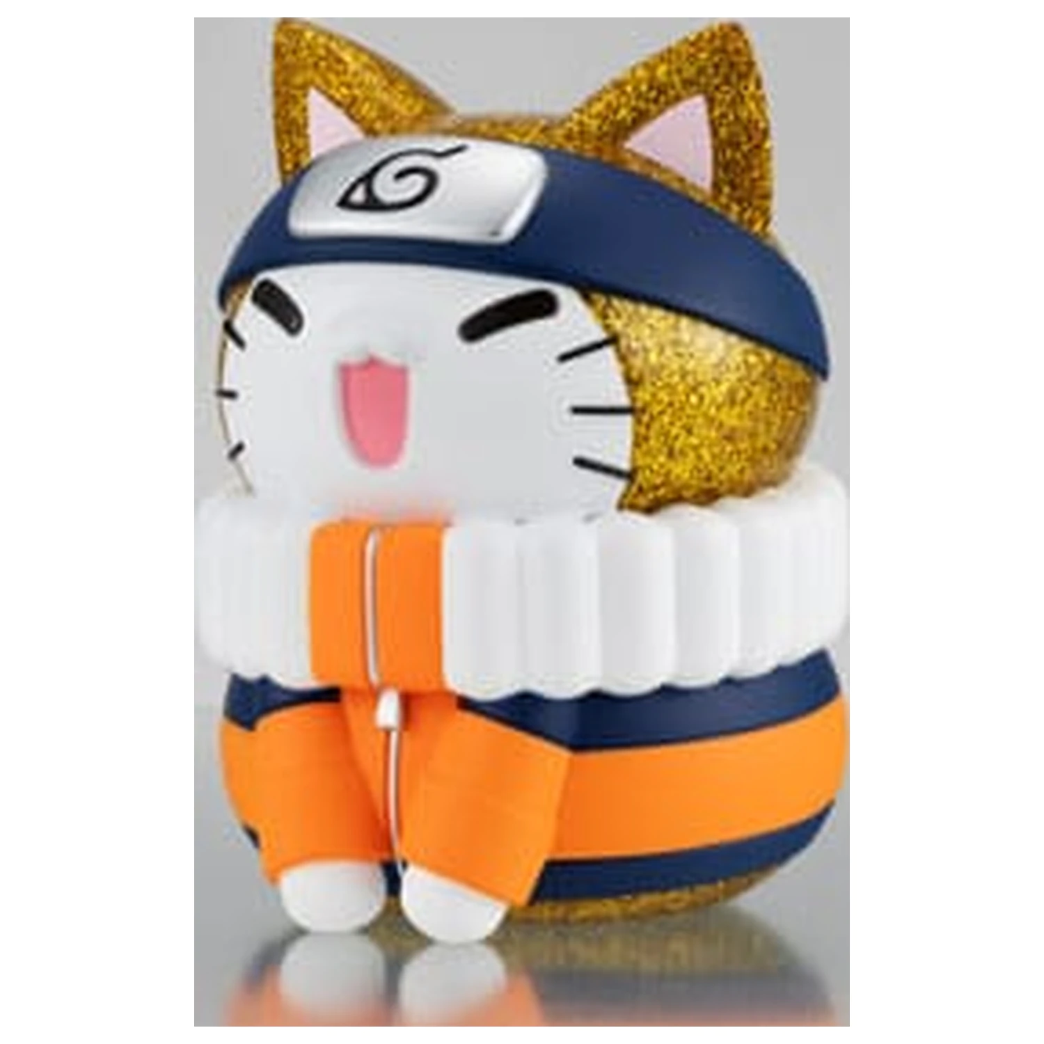 Naruto Shippuden Mega Cat Project Nyanto! Giant Nyaruto Series Trading Figure Naruto Uzumaki Gold Ver. 10 cm poza produsului