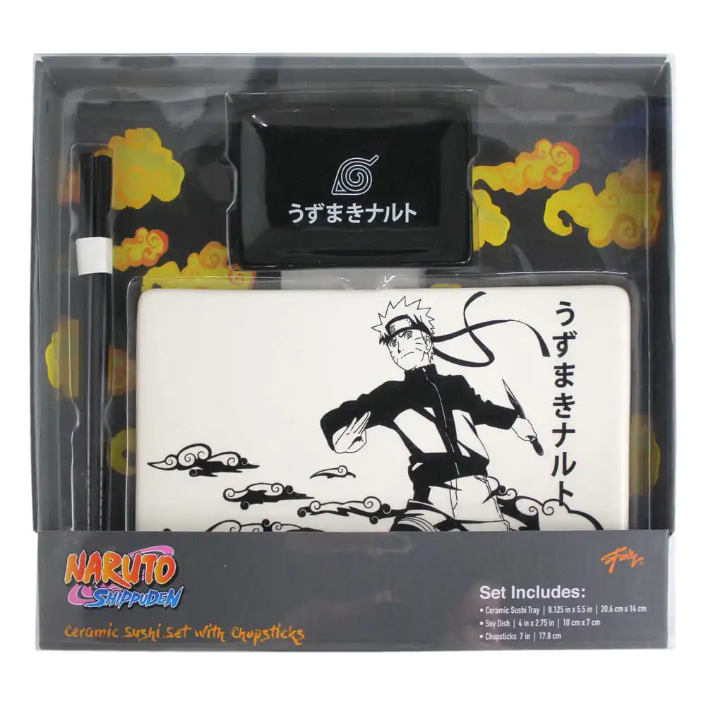 Set ceramic sushi Naruto Shippuden cu bețișoare Naruto poza produsului