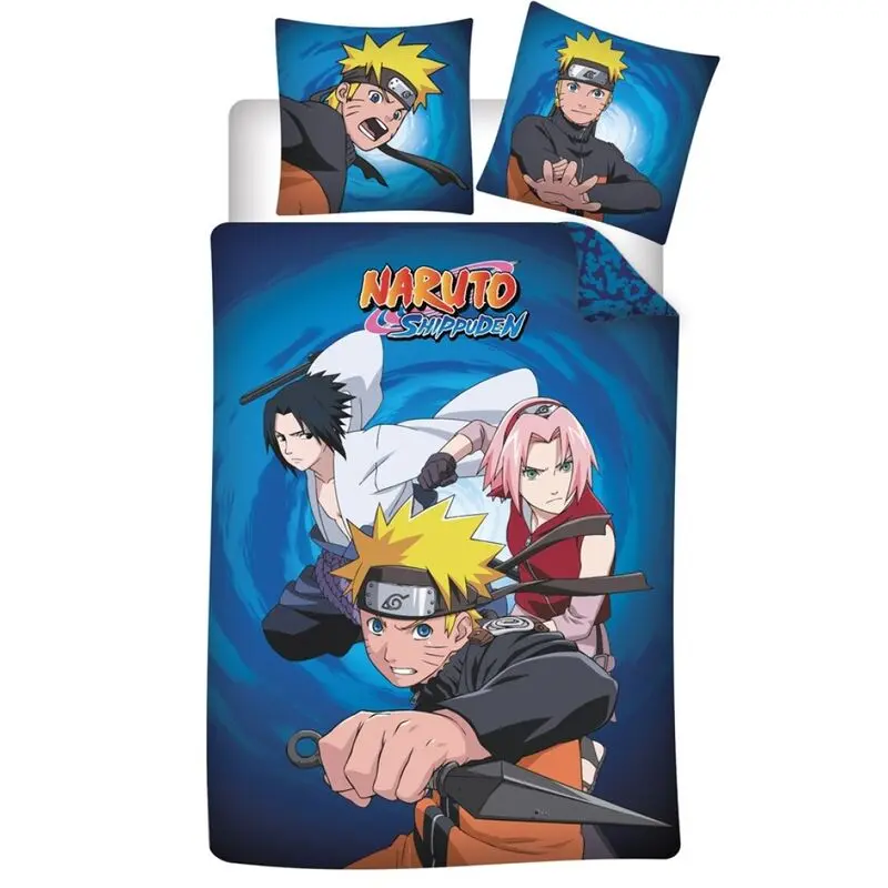 Husă de plapumă din bumbac Naruto Shippuden pentru pat 90cm poza produsului