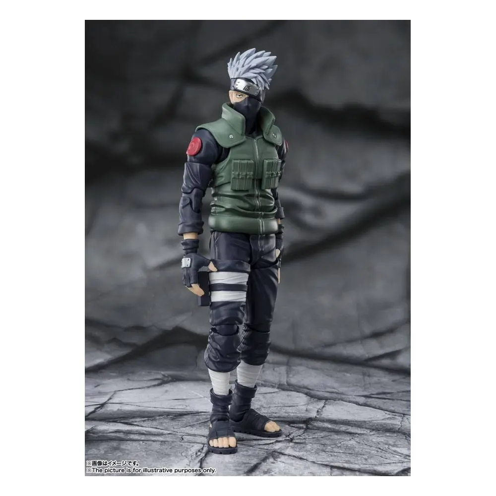 Naruto Shippuden S.H. Figuarts Figurina de acțiune Kakashi Hatake -The famed Sharingan Hero- 16 cm poza produsului