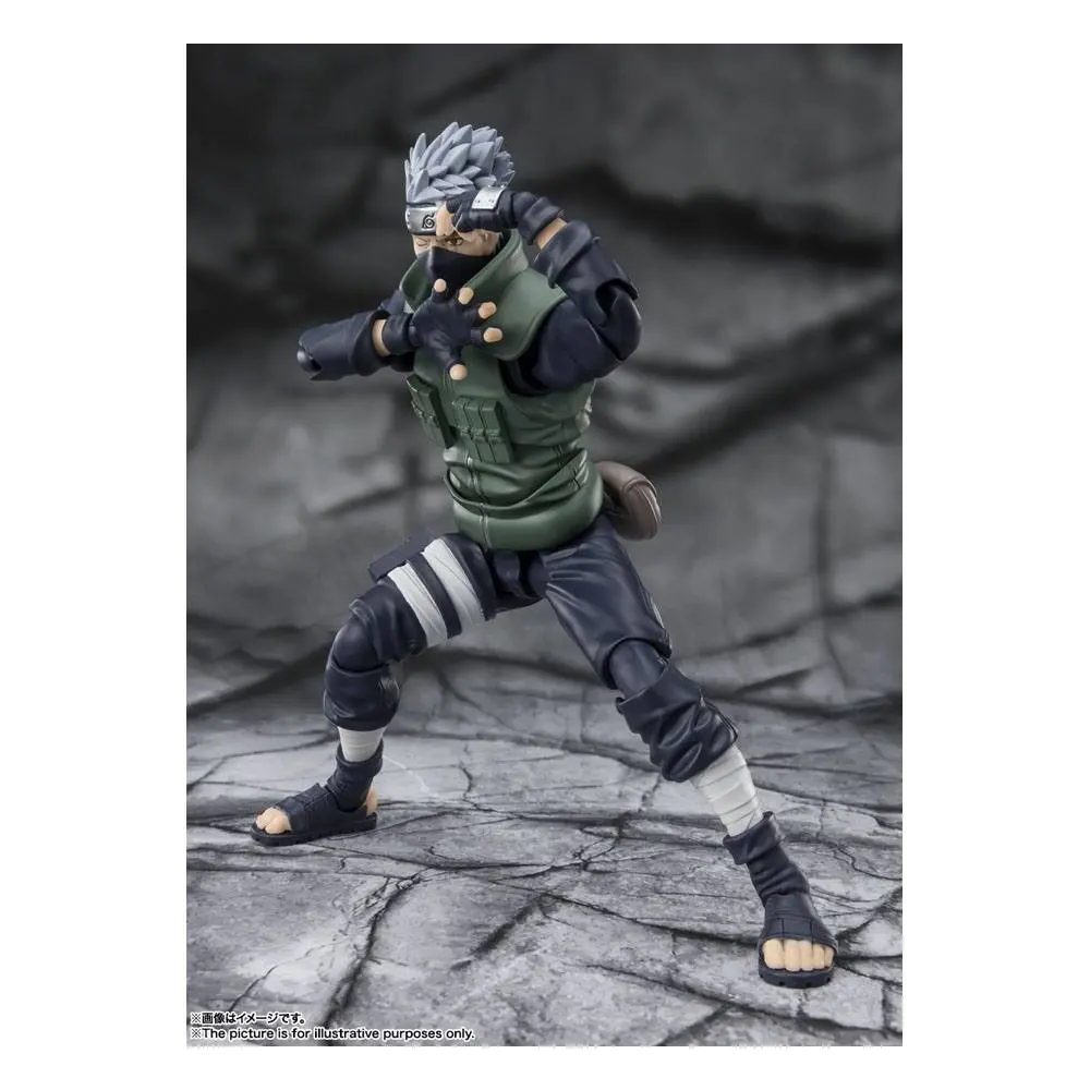 Naruto Shippuden S.H. Figuarts Figurina de acțiune Kakashi Hatake -The famed Sharingan Hero- 16 cm poza produsului