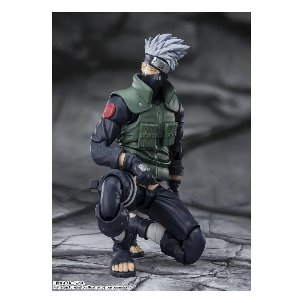 Naruto Shippuden S.H. Figuarts Figurina de acțiune Kakashi Hatake -The famed Sharingan Hero- 16 cm poza produsului