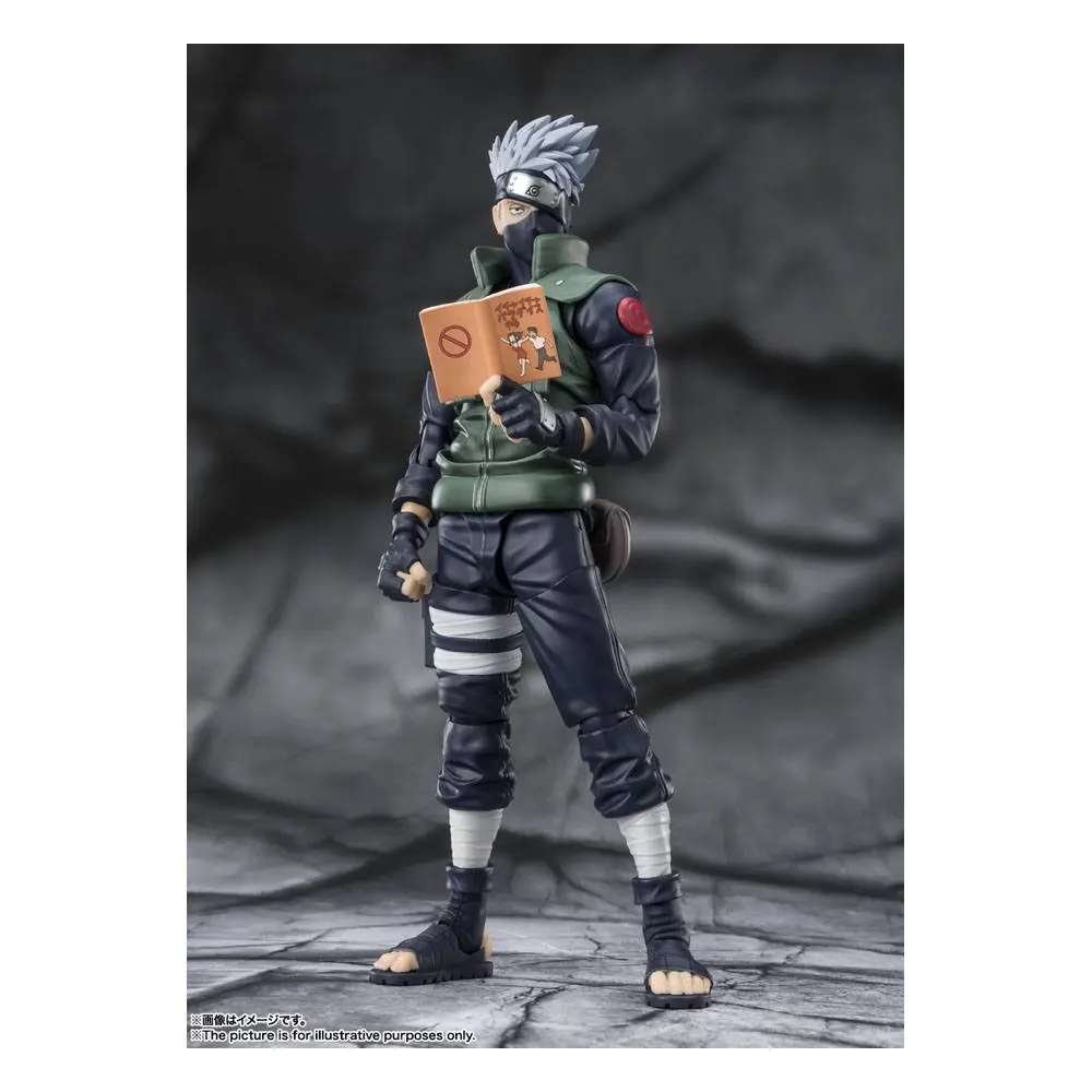 Naruto Shippuden S.H. Figuarts Figurina de acțiune Kakashi Hatake -The famed Sharingan Hero- 16 cm poza produsului