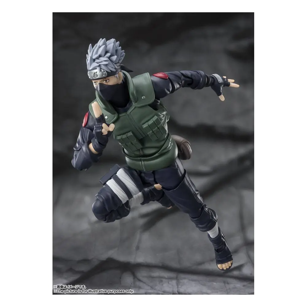 Naruto Shippuden S.H. Figuarts Figurina de acțiune Kakashi Hatake -The famed Sharingan Hero- 16 cm poza produsului