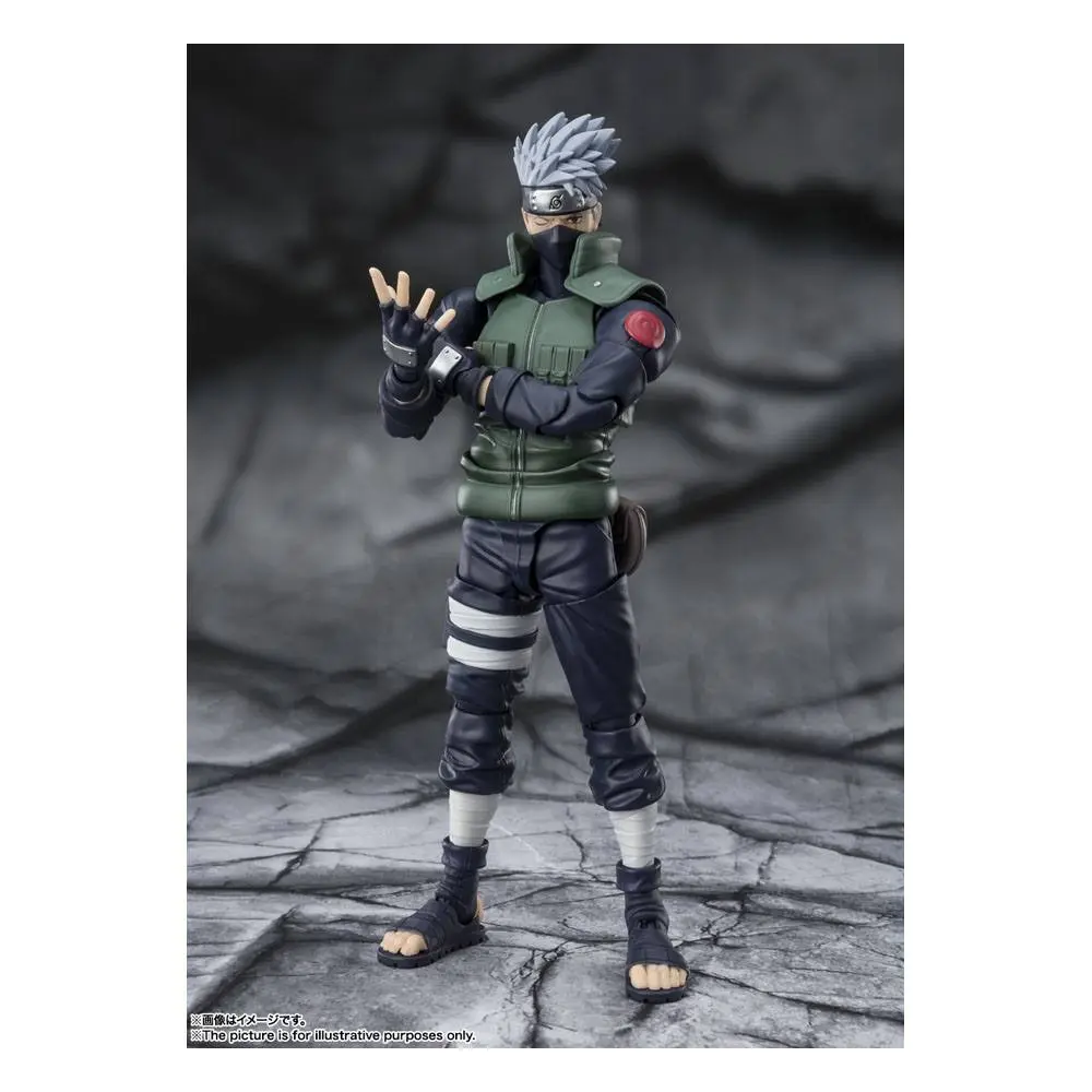 Naruto Shippuden S.H. Figuarts Figurina de acțiune Kakashi Hatake -The famed Sharingan Hero- 16 cm poza produsului