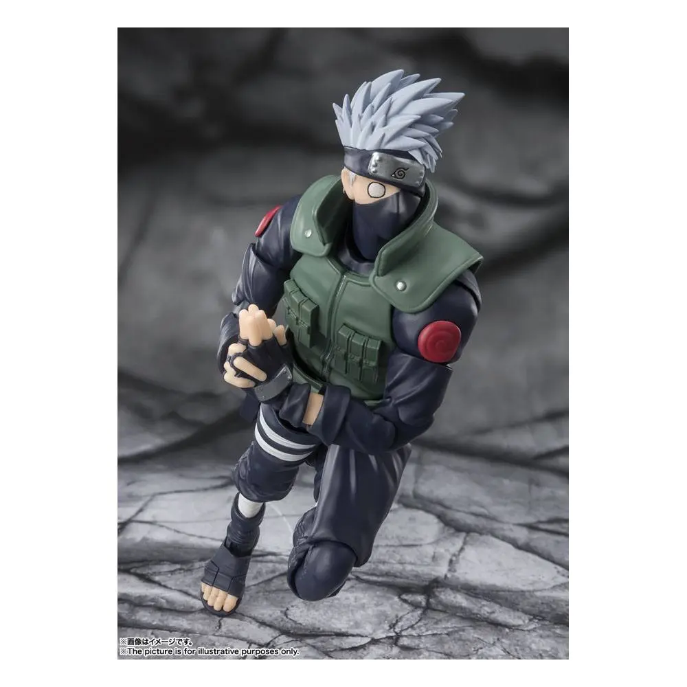 Naruto Shippuden S.H. Figuarts Figurina de acțiune Kakashi Hatake -The famed Sharingan Hero- 16 cm poza produsului