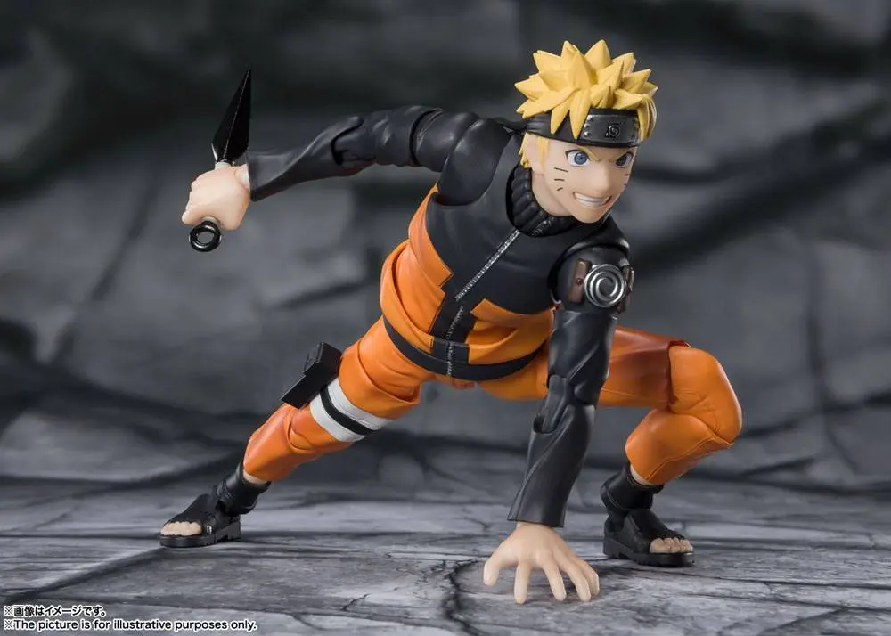 Figurină de acțiune Naruto Shippuden S.H. Figuarts Naruto Uzumaki -The Jinchuuriki entrusted with Hope- 14 cm poza produsului