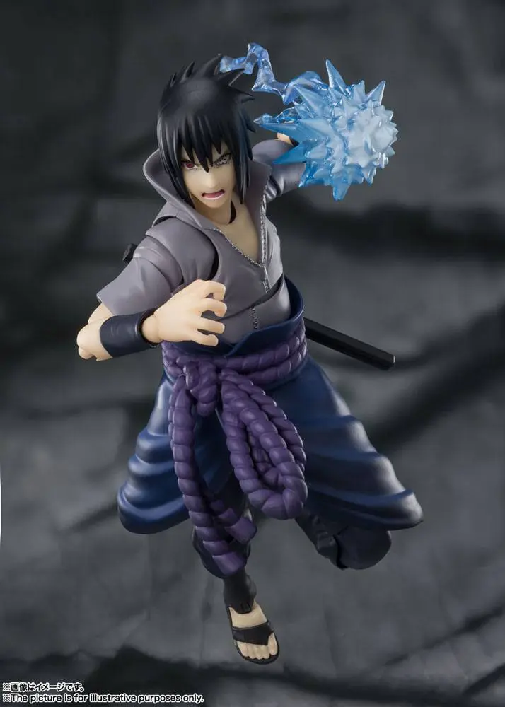 Naruto Shippuden S.H. Figuarts Figurina de acțiune Sasuke Uchiha -He who bears all Hatred- 15 cm poza produsului