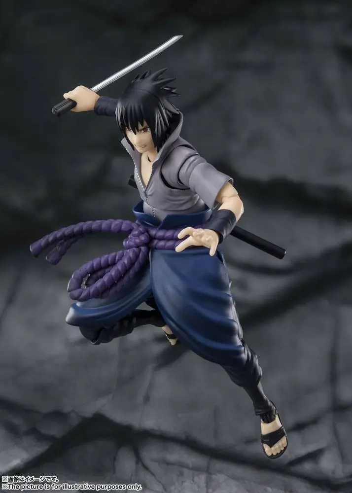 Naruto Shippuden S.H. Figuarts Figurina de acțiune Sasuke Uchiha -He who bears all Hatred- 15 cm poza produsului