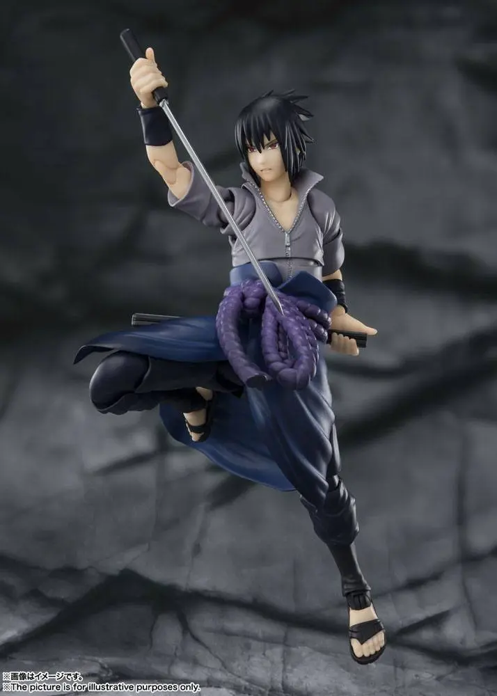 Naruto Shippuden S.H. Figuarts Figurina de acțiune Sasuke Uchiha -He who bears all Hatred- 15 cm poza produsului