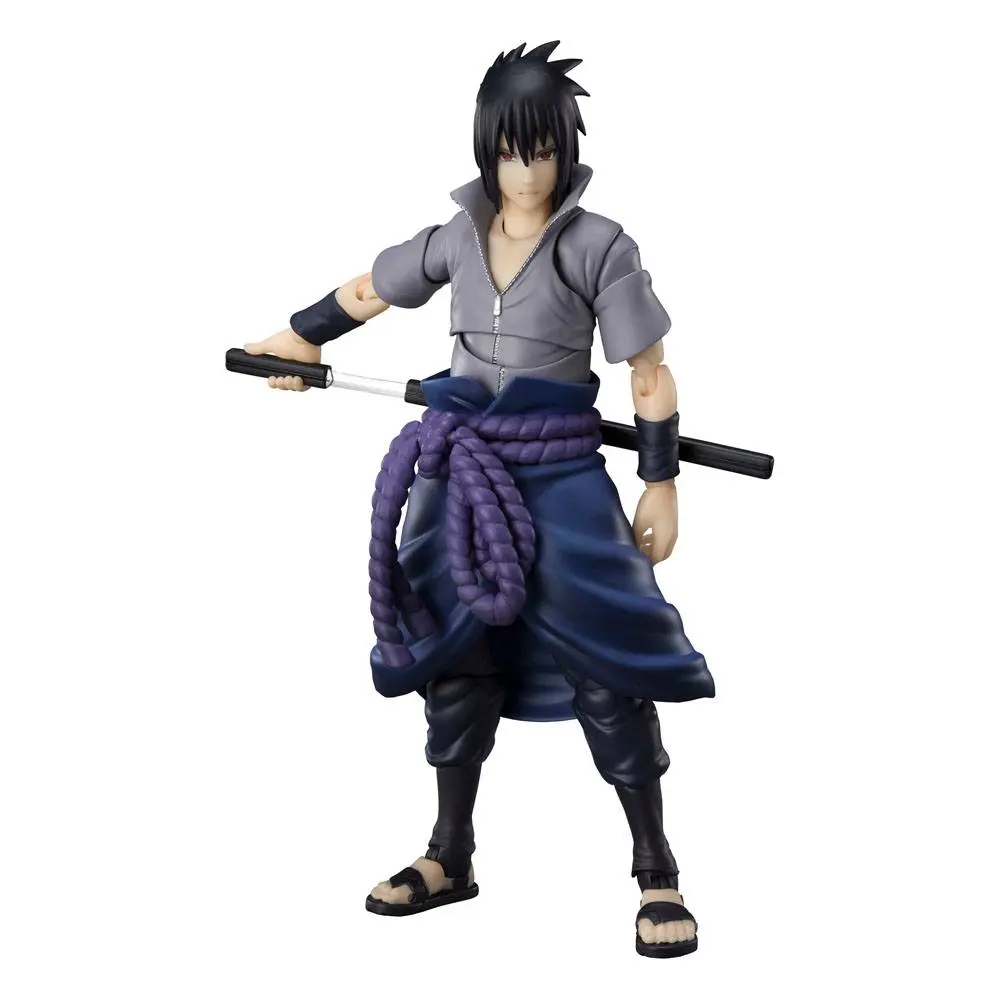 Naruto Shippuden S.H. Figuarts Figurina de acțiune Sasuke Uchiha -He who bears all Hatred- 15 cm poza produsului