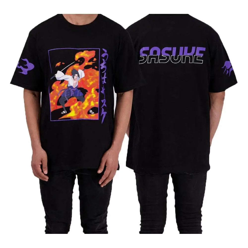 Tricou Naruto Shippuden Sasuke Flame poza produsului