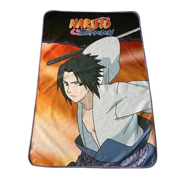 Pătură Fleece Naruto Shippuden Sasuke 100 x 150 cm poza produsului