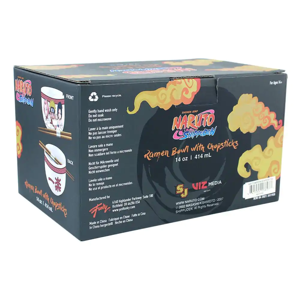 Bol de ramen Naruto Shippuden cu bețișoare Team Seven 414 ml poza produsului