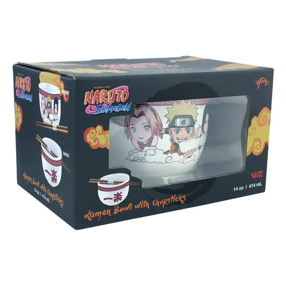 Bol de ramen Naruto Shippuden cu bețișoare Team Seven 414 ml poza produsului