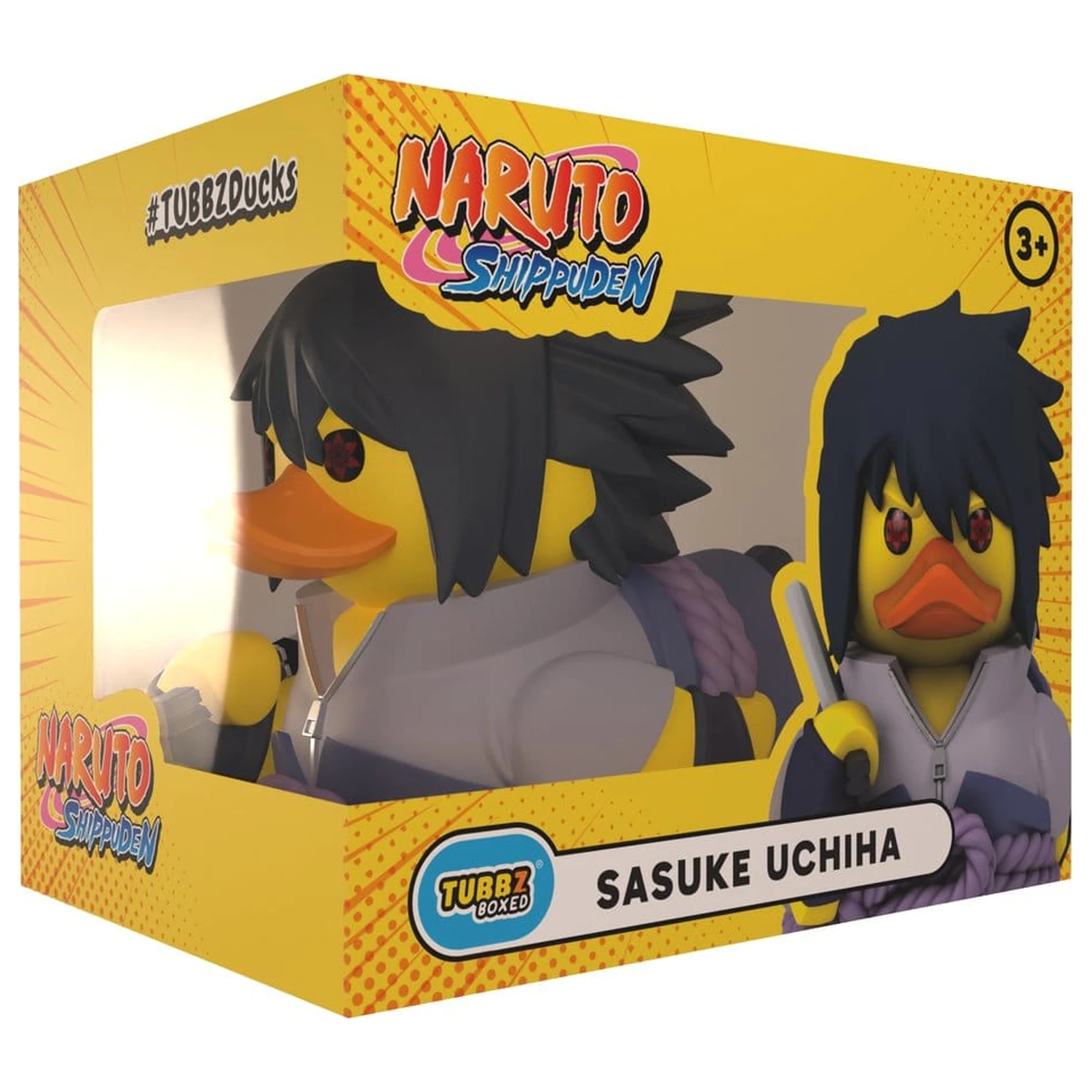 Naruto Shippuden Tubbz Figura PVC Sasuke Uchiha Editie in cutie 10 cm poza produsului